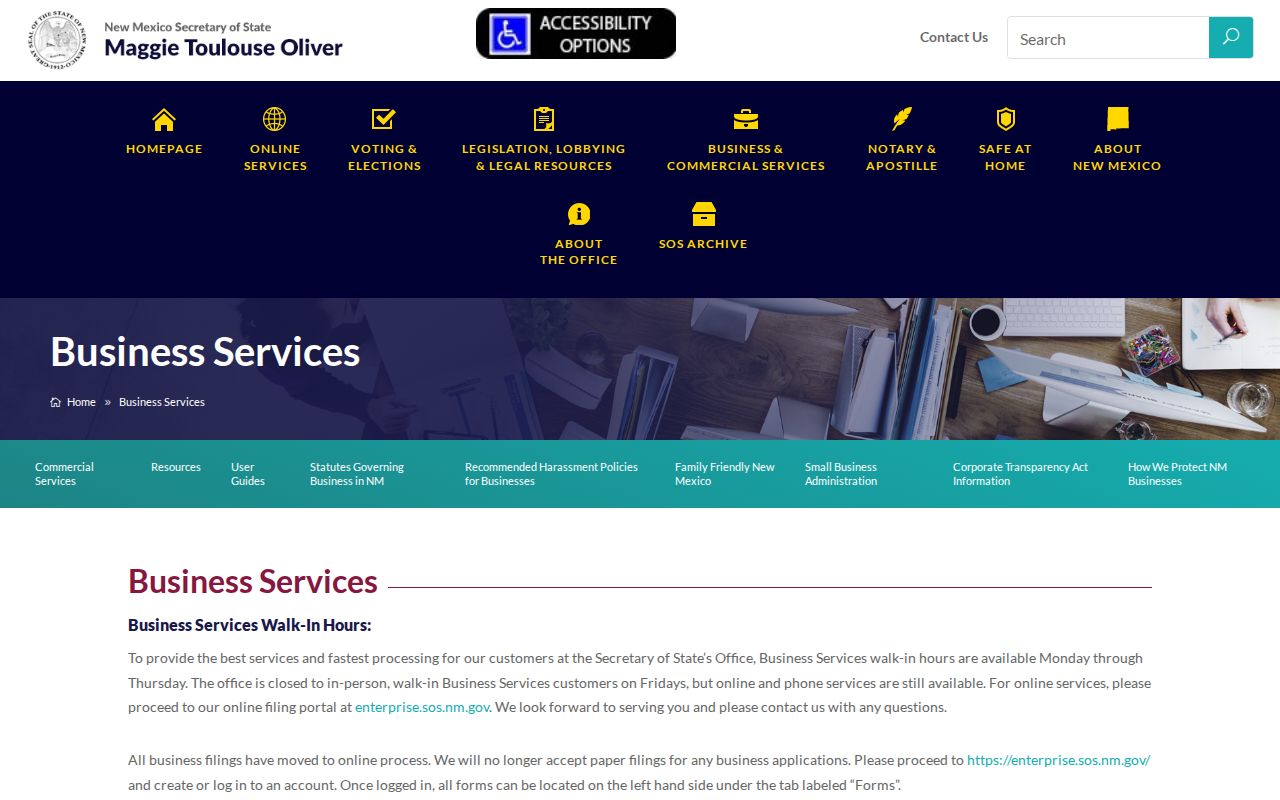 Gallup residents directory New Mexico Business Services gateway