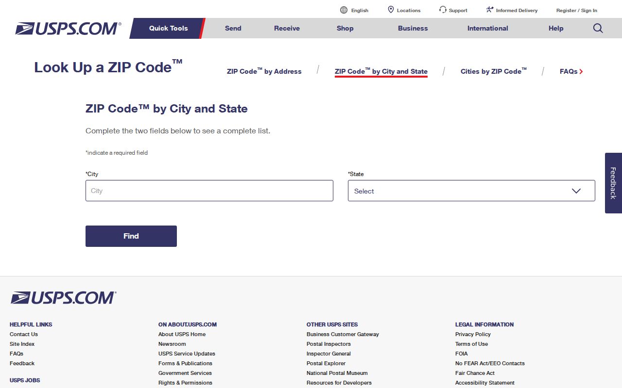 Gallup ZIP code directory USPS ZIP Code Lookup by city and state